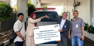 BRI KC Depok Berikan TJSL Berupa Ambulance untuk Yayasan Insan Peduli Sejahterah