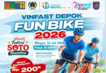 Kolaborasi PWI Depok dan IPEMI Gelar VinFast Fun Bike 2026, Hadiah Utamanya Mobil!