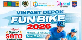 Kolaborasi PWI Depok dan IPEMI Gelar VinFast Fun Bike 2026, Hadiah Utamanya Mobil!