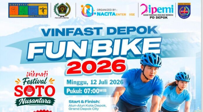 Kolaborasi PWI Depok dan IPEMI Gelar VinFast Fun Bike 2026, Hadiah Utamanya Mobil!