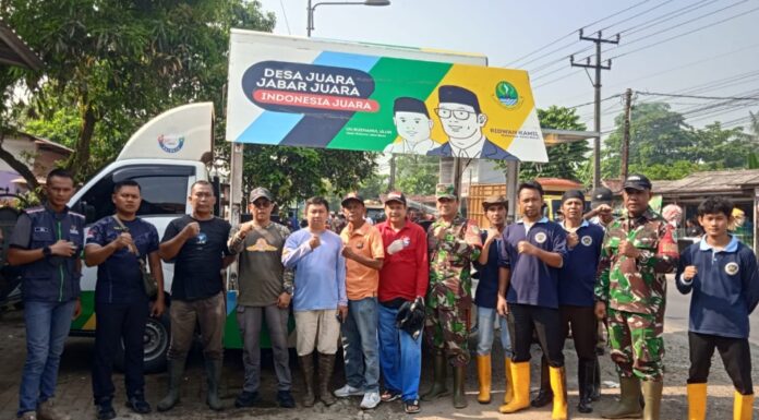 Peringati Hari Jadi Bogor dan Lingkungan Hidup, Kecamatan Jonggol Gelar Aksi Bersih Sungai