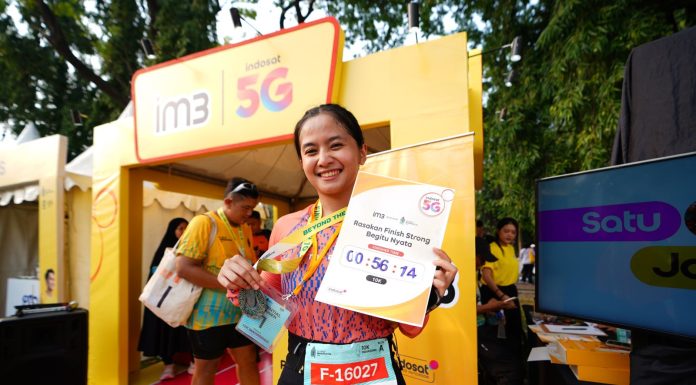 Jaringan Indosat 5G Sukses Kawal Ribuan Pelari Abadikan Momen di UIHM
